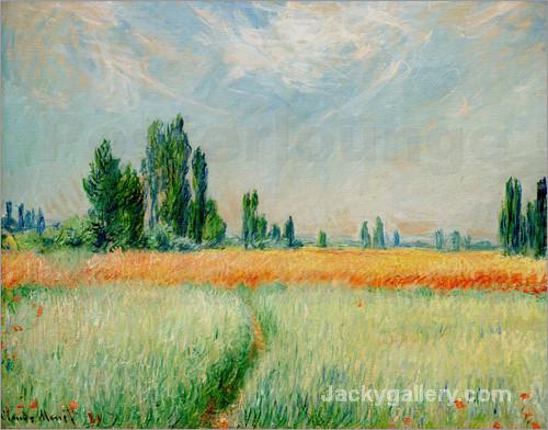 Wheat field by Claude Monet paintings reproduction